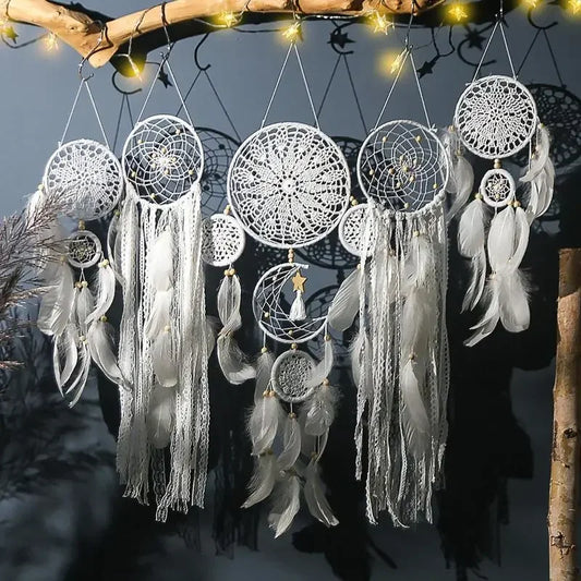 5pcs/set Boho Macrame Dream Catchers