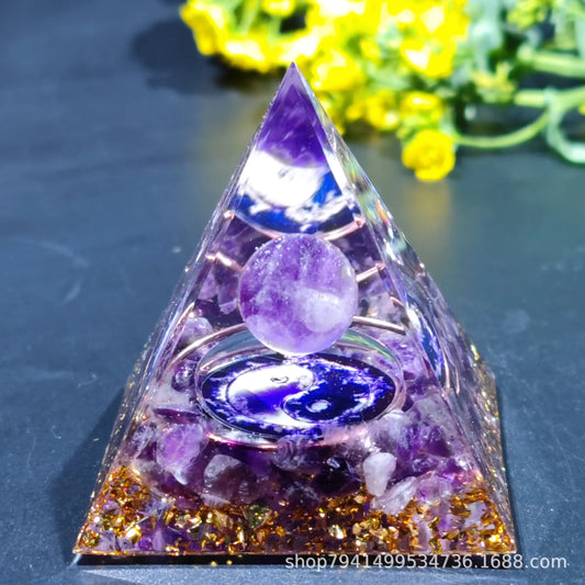 Crystals Stone Orgone Pyramid Energy Generator