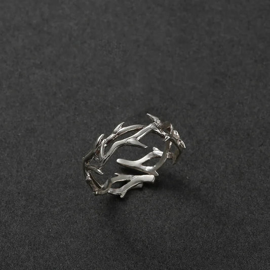 Instagram Style Punk Irregular Thorn Couple Rings