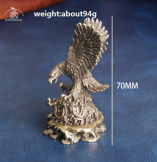 Big 94G Solid Copper & Bronze Flying Eagle Statue