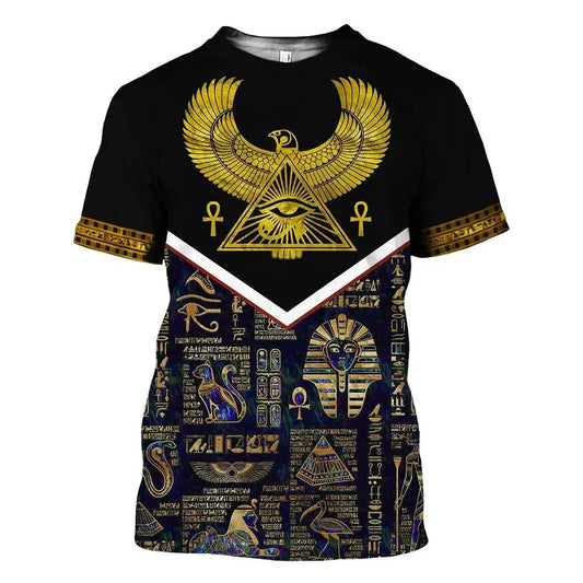 Fashionable Egyptian Wind Print T-Shirt