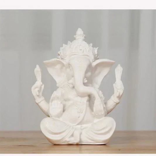 Handmade Sandstone Ganesha Buddha Elephant Statue