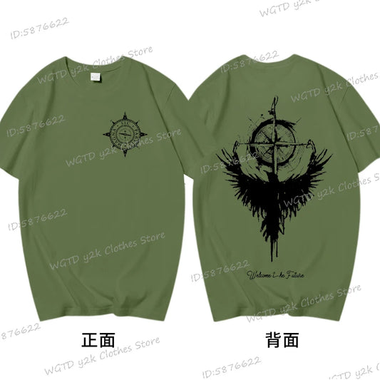 New Viking Runic Compass Graphic T-Shirt