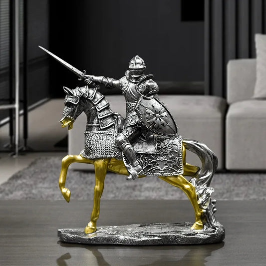 Vintage Guard Resin Knight Ornament
