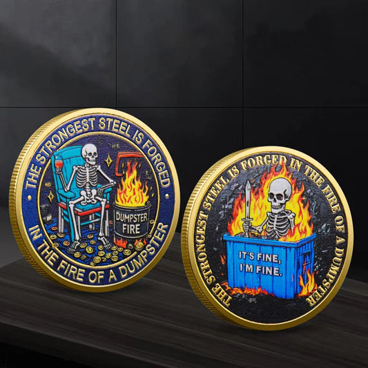 Trashcan Fire Commemorative Coin