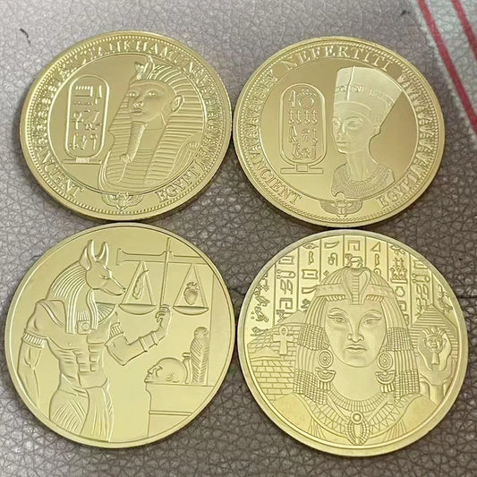 Ancient Egyptian Pharaoh Anubis Coin
