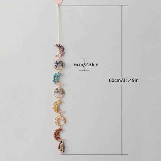 Natural Agate Dream Catcher Wall Hanging