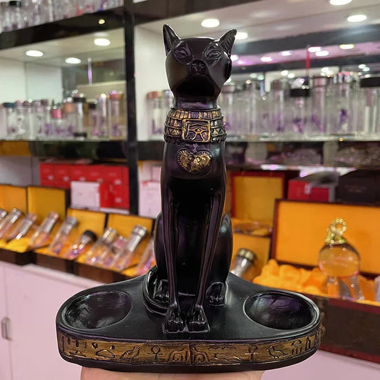 Ancient Egypt Anubis God Cat Statue