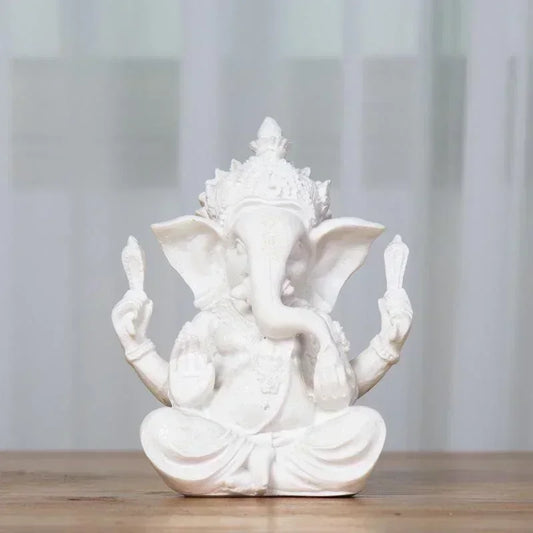 Handmade Sandstone Ganesha Buddha Elephant Statue
