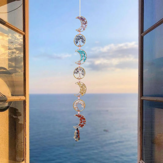 Natural Agate Dream Catcher Wall Hanging